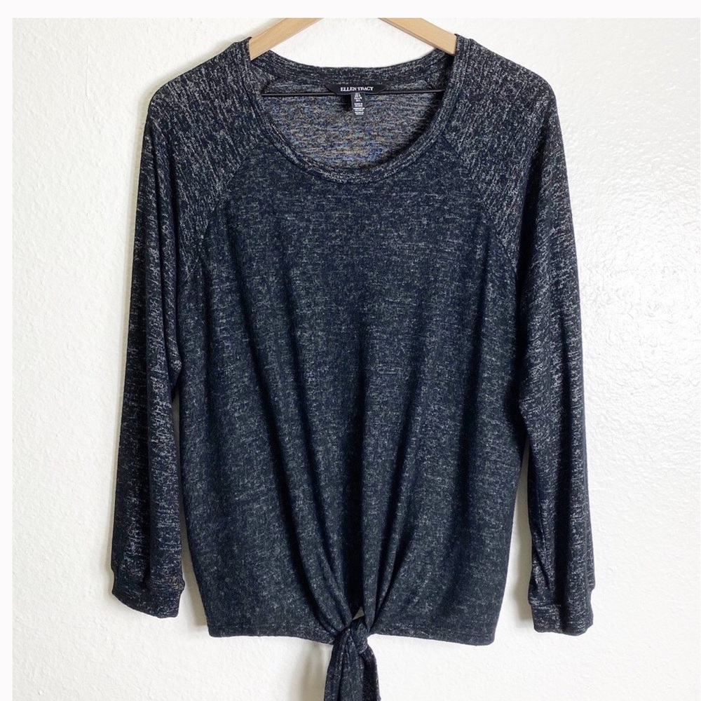 Ellen Tracy Gray Women's Sweater Top